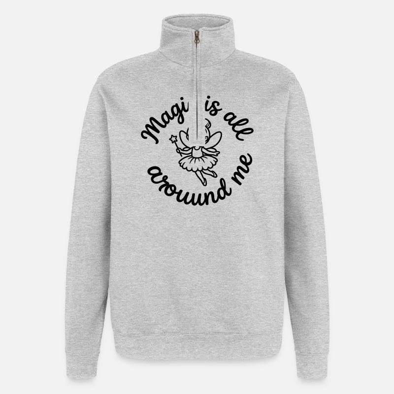 Fairy - Quarter-Zip Sweatshirt - heather grey