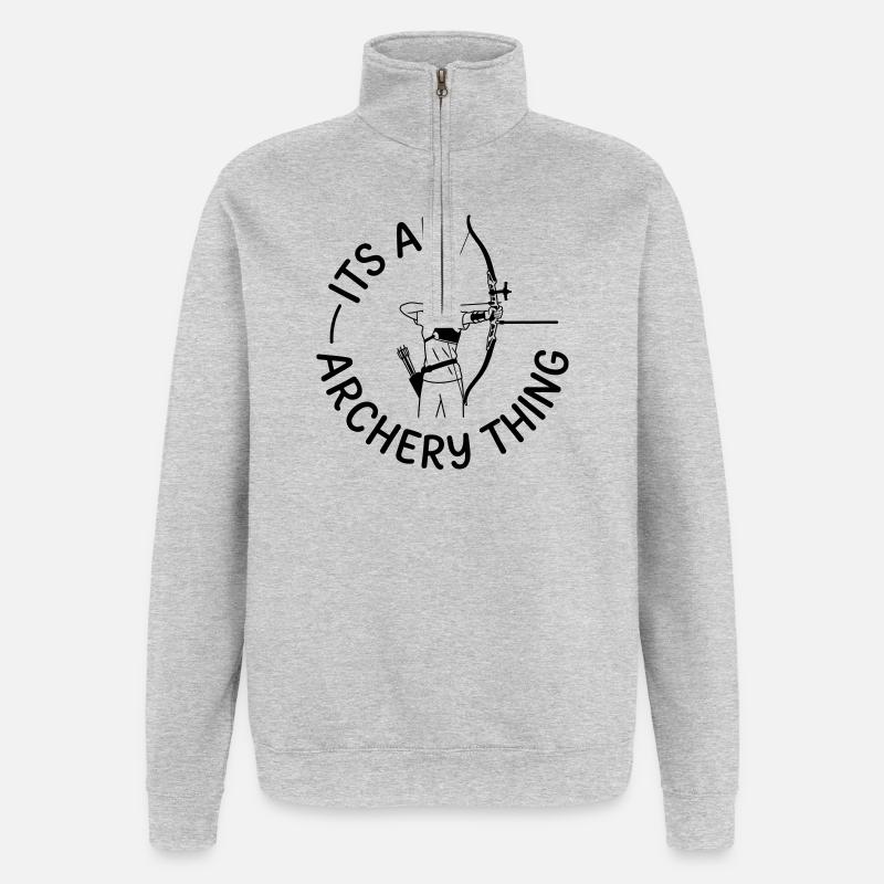 Archery - Quarter-Zip Sweatshirt - heather grey