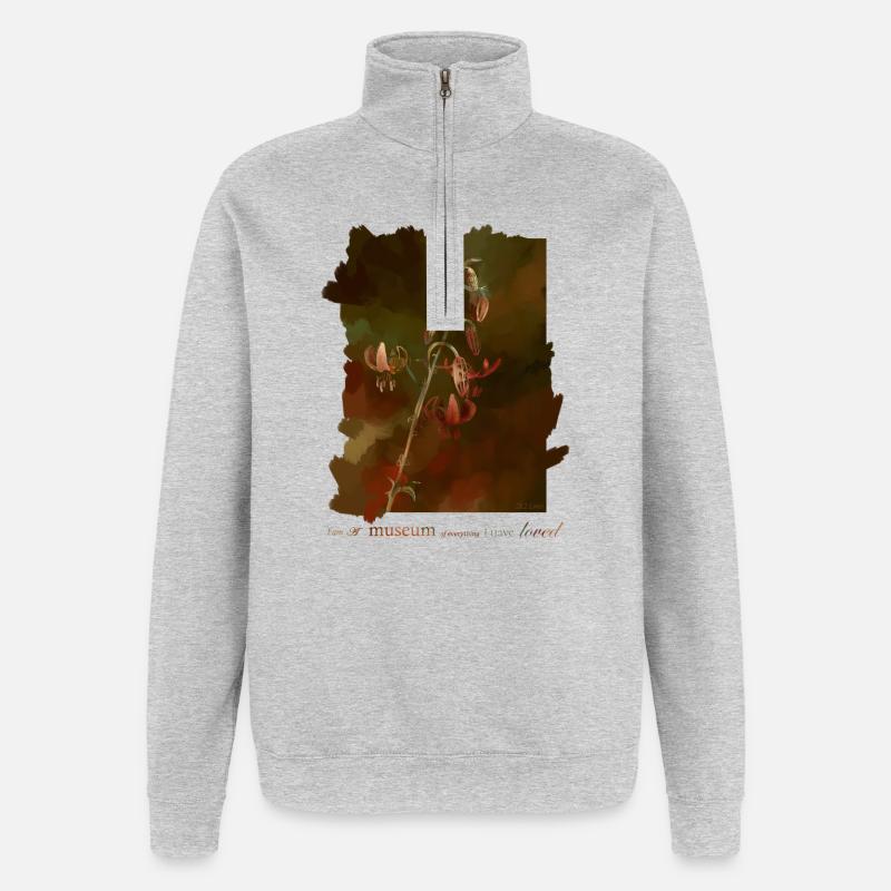 Lily - Quarter-Zip Sweatshirt - heather grey
