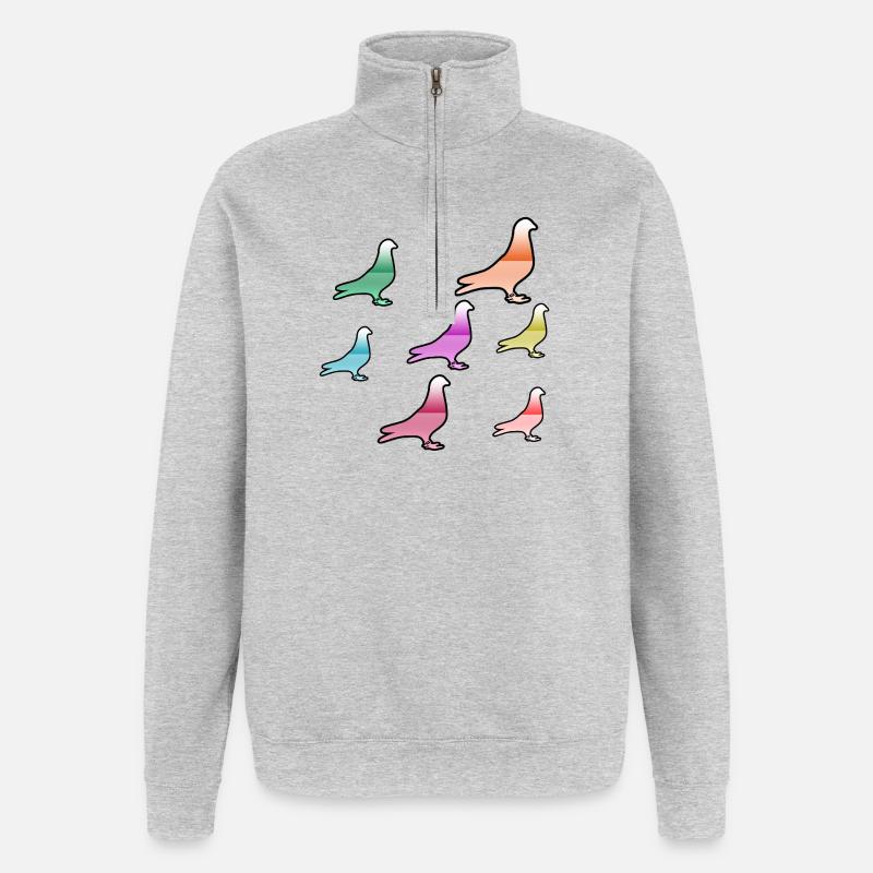 Doves - Quarter-Zip Sweatshirt - heather grey