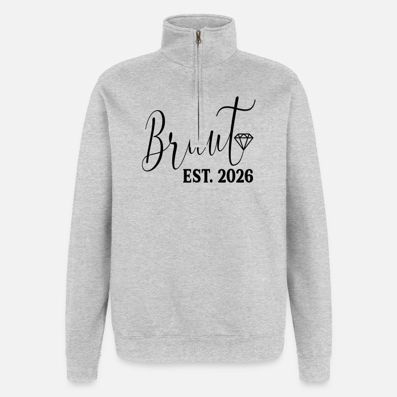 Wedding Engagement - Bride 2026 - Quarter-Zip Sweatshirt - heather grey