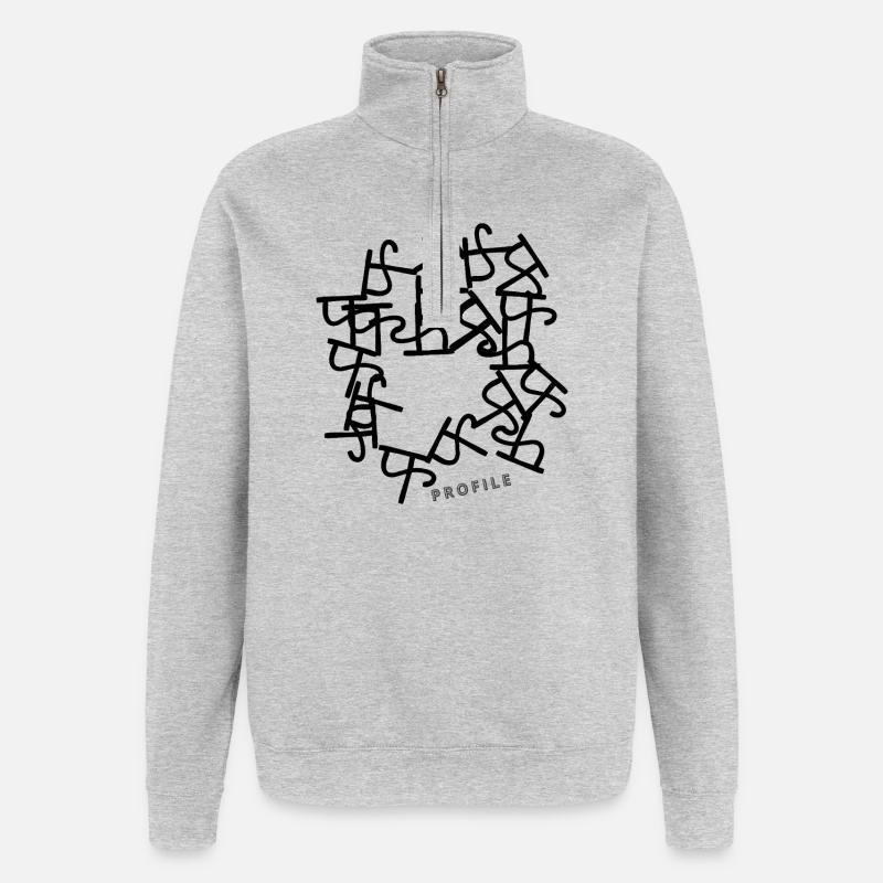 Profiles - Quarter-Zip Sweatshirt - heather grey
