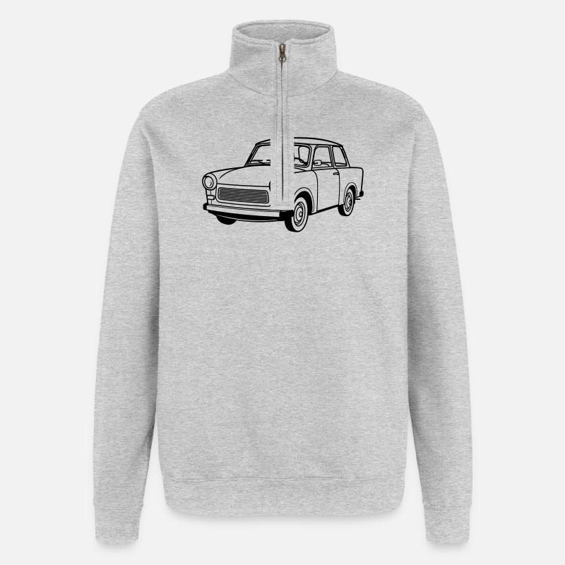 Trabi 601 Coupé - Quarter-Zip Sweatshirt - heather grey