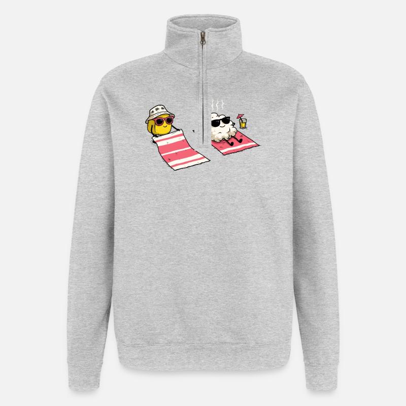 Summer is coming - Quarter-Zip Sweatshirt - heather grey