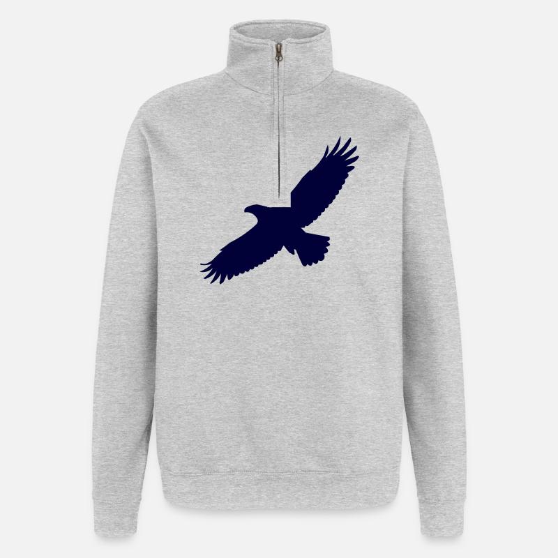 Eagle - Quarter-Zip Sweatshirt - heather grey
