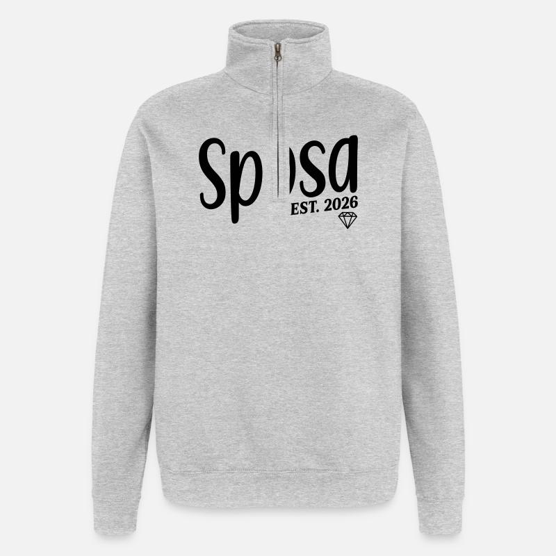 Italian Bride 2026 - Quarter-Zip Sweatshirt - heather grey