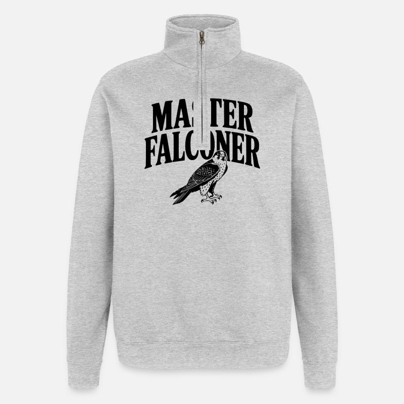 Master Falconer - Quarter-Zip Sweatshirt - heather grey