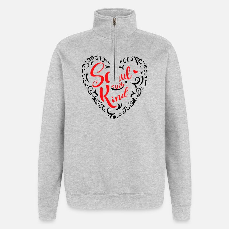 Écolier 2026 - Sweat à zip 1/4 - gris chiné