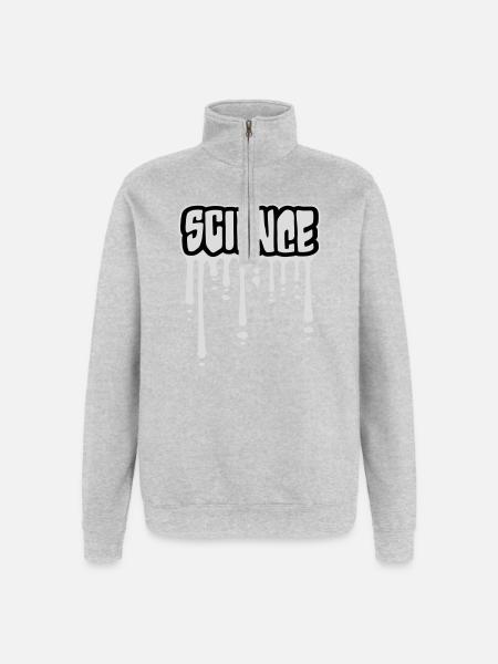 Science Science Statement Nerd Education Saying - Quarter-Zip Sweatshirt - heather grey