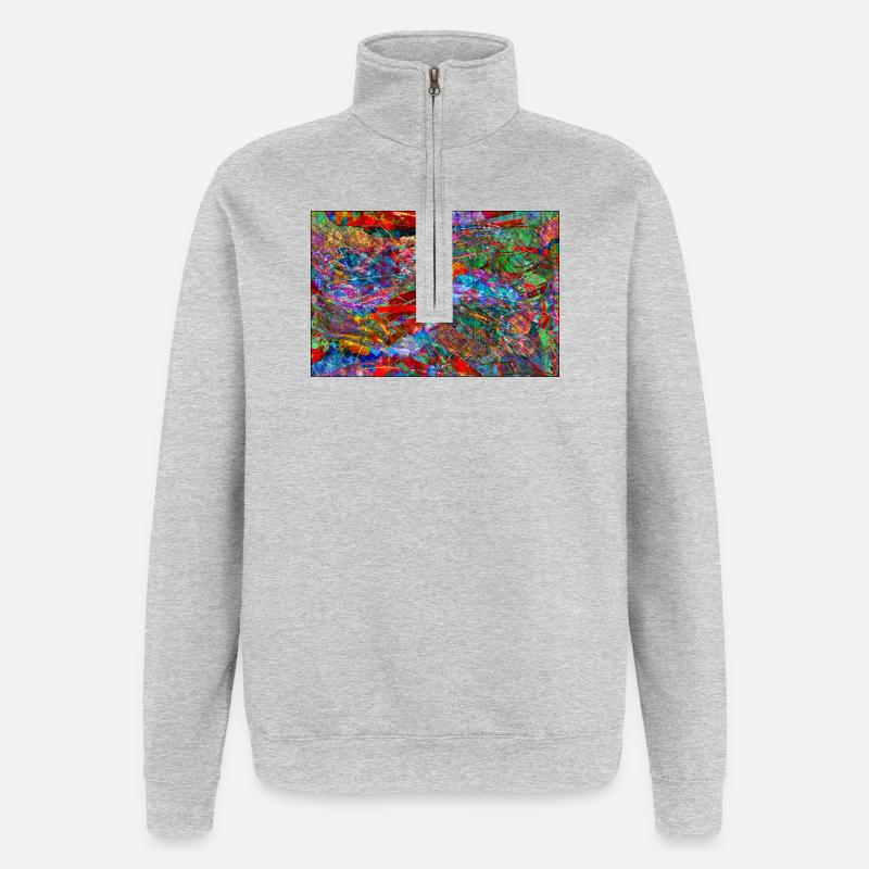 Dissonance - Quarter-Zip Sweatshirt - heather grey