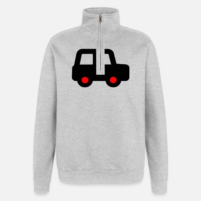 Car - Quarter-Zip Sweatshirt - heather grey