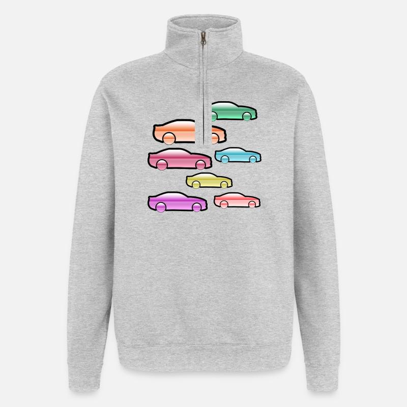 automobiles - Quarter-Zip Sweatshirt - heather grey