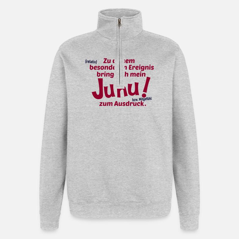 Allgemeines Ereignis - Quarter-Zip-Sweatshirt - Grau meliert