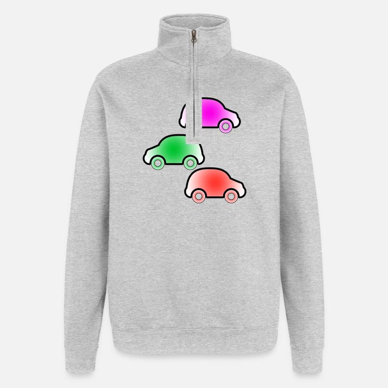 automobiles - Quarter-Zip Sweatshirt - heather grey