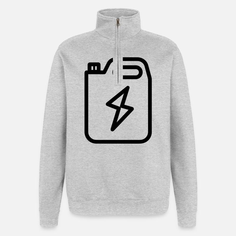 fuel - Quarter-Zip Sweatshirt - heather grey