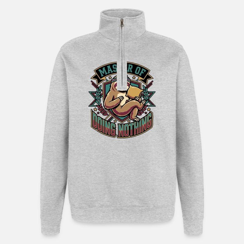Master Fultier - Quarter-Zip Sweatshirt - heather grey