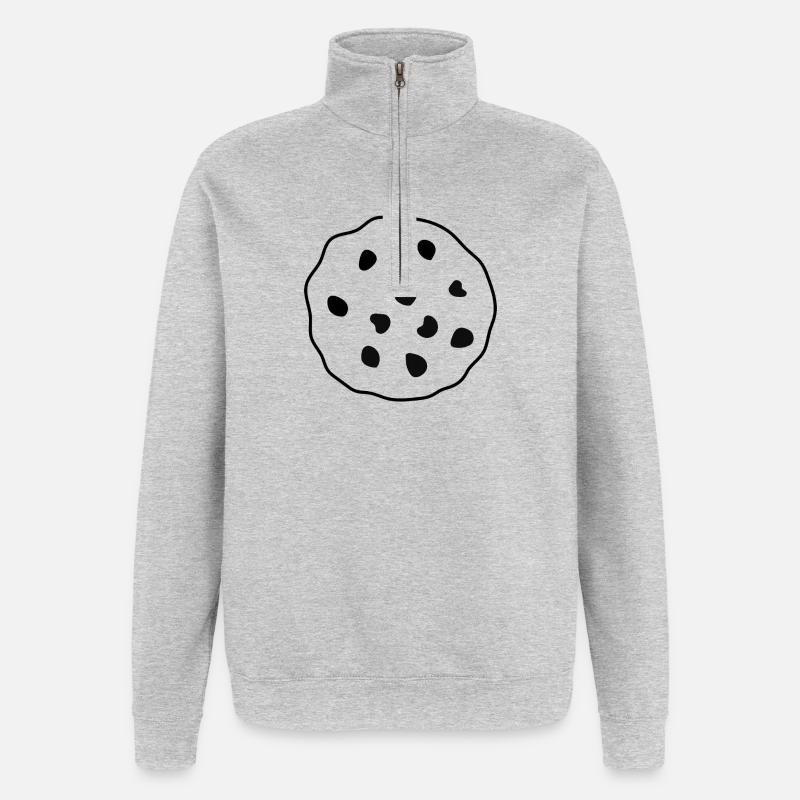 Kekse - Quarter-Zip-Sweatshirt - Grau meliert