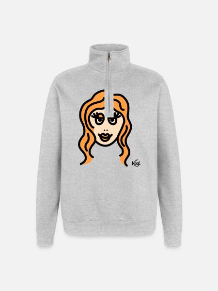 Virgo tall - Quarter-Zip Sweatshirt - heather grey