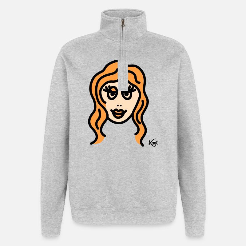 Virgo tall - Quarter-Zip Sweatshirt - heather grey