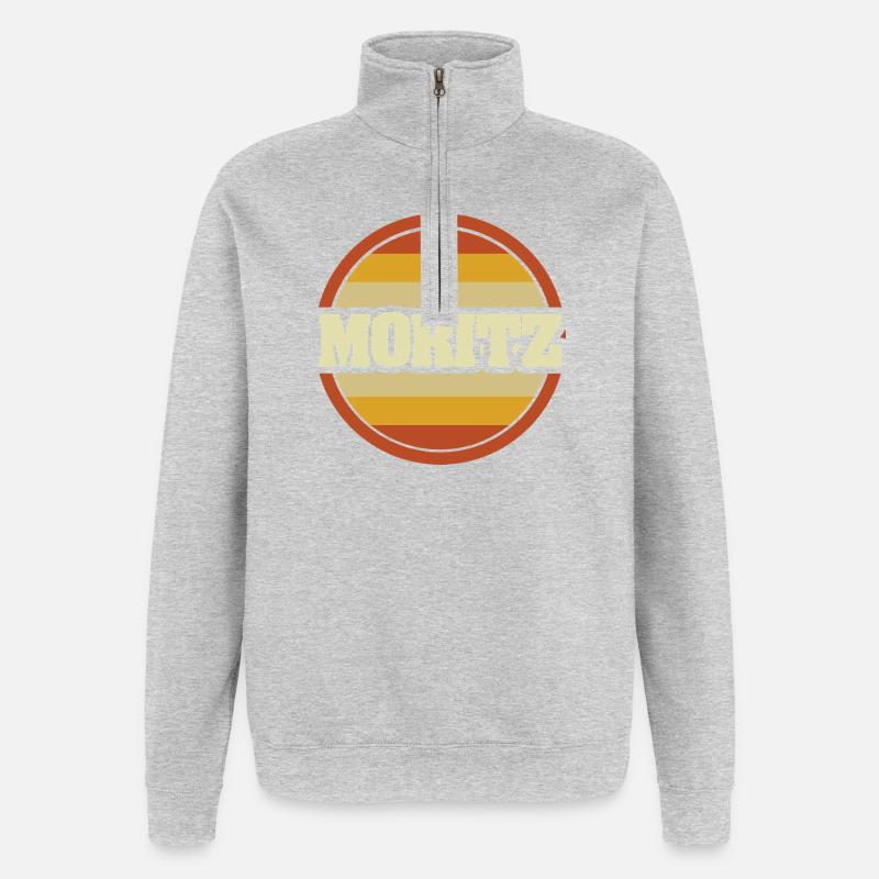 Gift for Moritz - Quarter-Zip Sweatshirt - heather grey