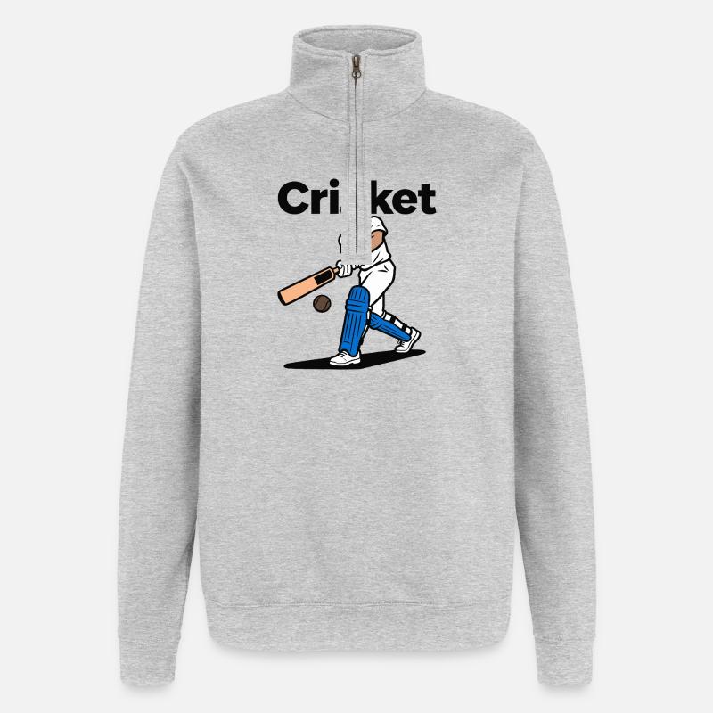 Cricket - Quarter-Zip-Sweatshirt - Grau meliert