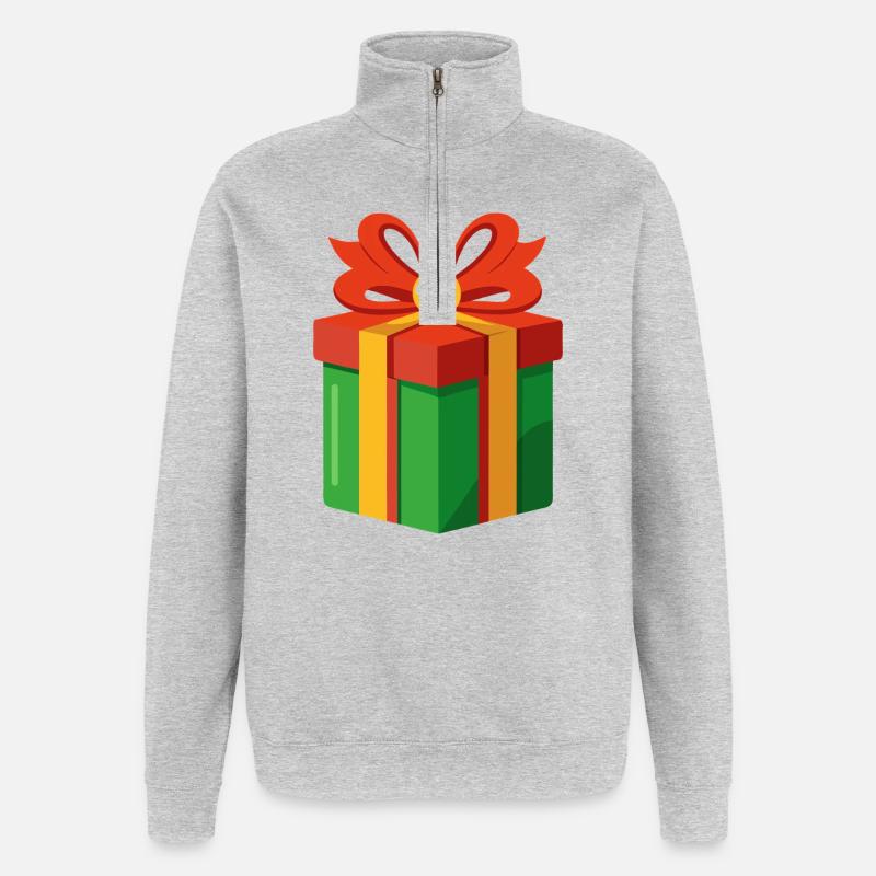 gift - Quarter-Zip Sweatshirt - heather grey