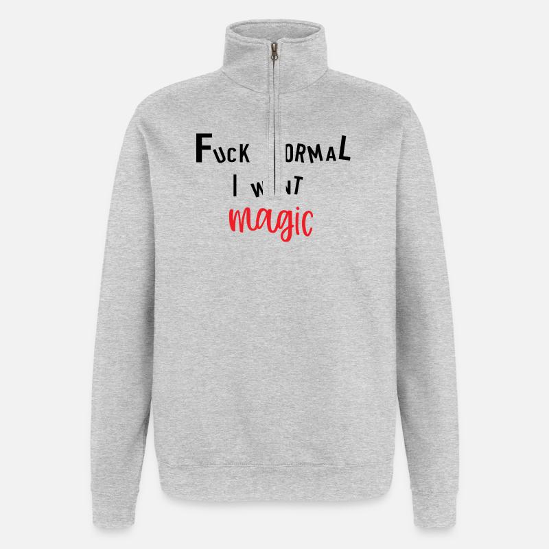 Magic - Quarter-Zip-Sweatshirt - Grau meliert