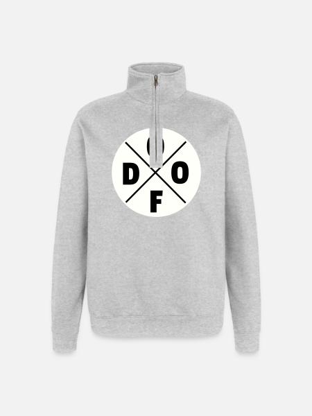 Dumb - Quarter-Zip Sweatshirt - heather grey