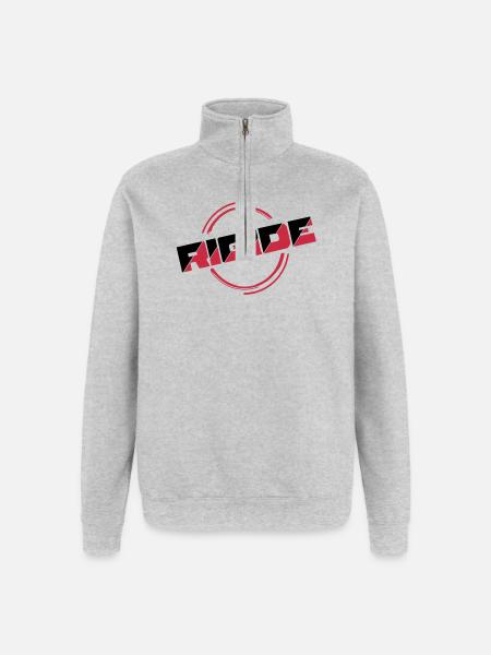 rigid - Quarter-Zip Sweatshirt - heather grey