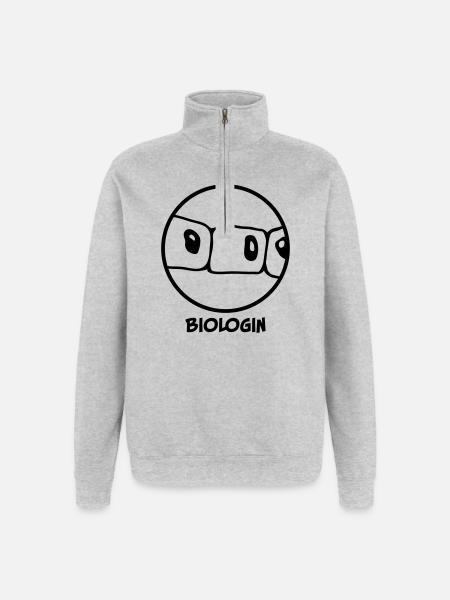 Biologist - Quarter-Zip Sweatshirt - heather grey