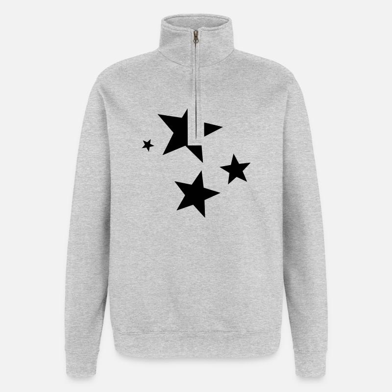 Star points - Quarter-Zip Sweatshirt - heather grey