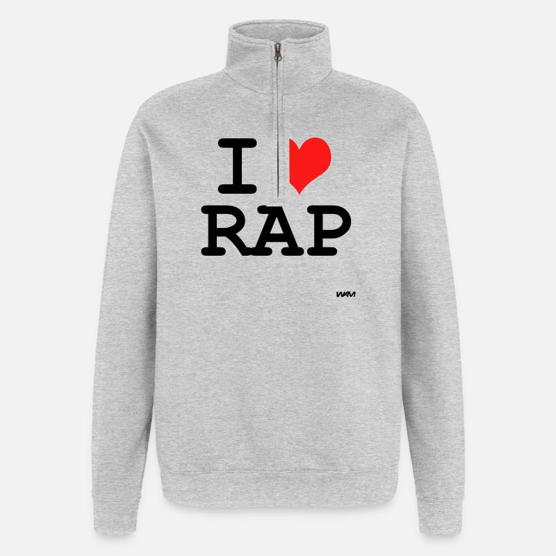 rap - Quarter-Zip Sweatshirt - heather grey