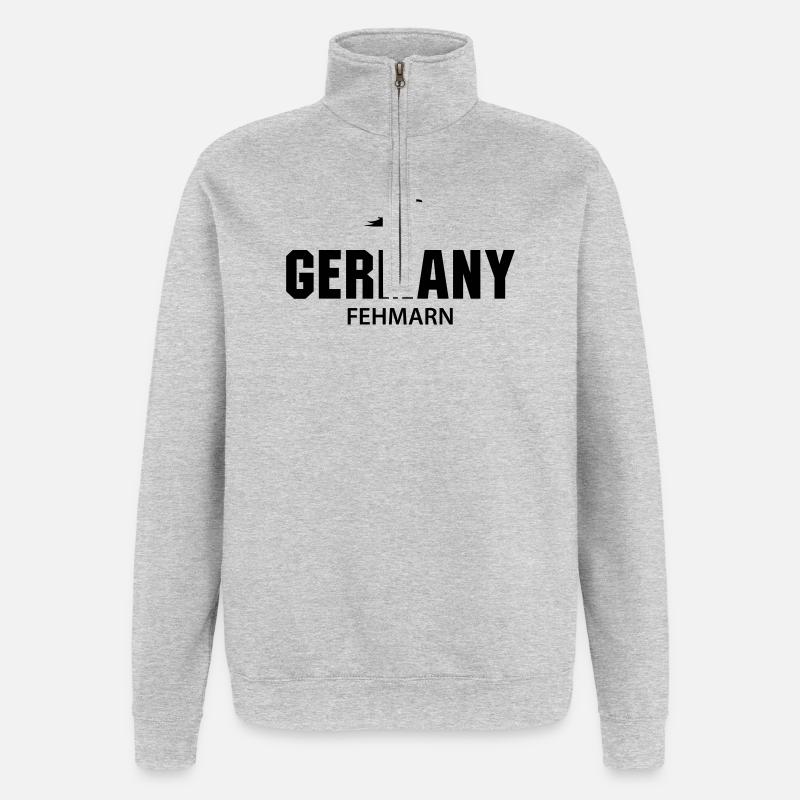 Fehmarn GERMANY - Quarter-Zip Sweatshirt - heather grey