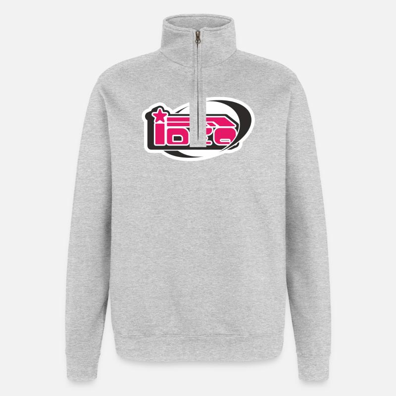 Die Idee von y2k - Quarter-Zip-Sweatshirt - Grau meliert