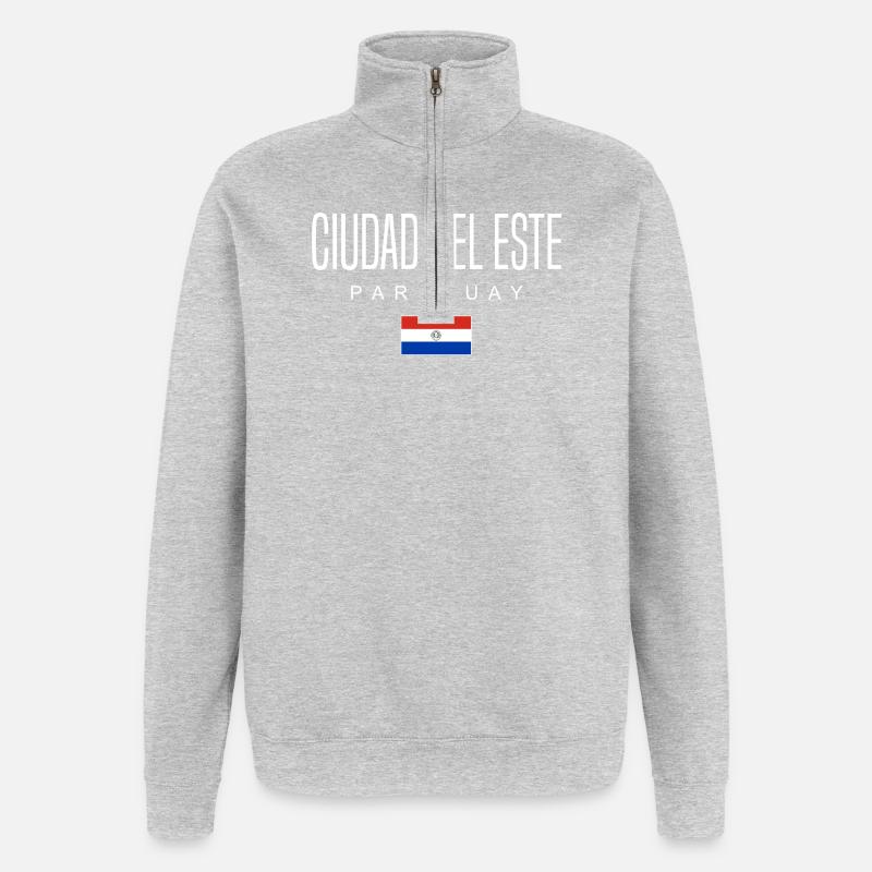 Ciudad del Este, Paraguay, Paraguayan - Quarter-Zip Sweatshirt - heather grey