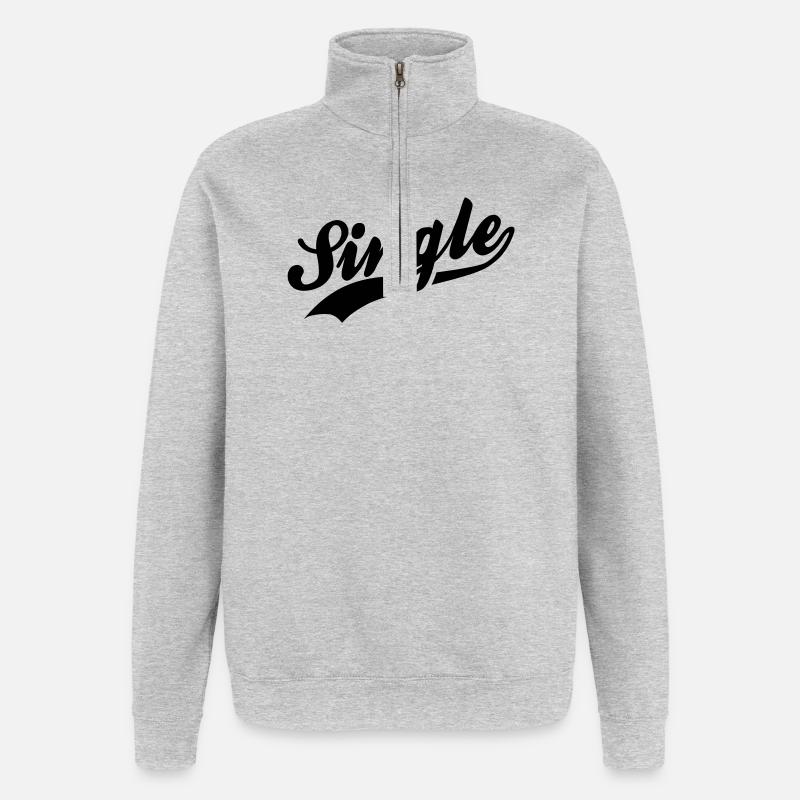 Single - Quarter-Zip Sweatshirt - heather grey