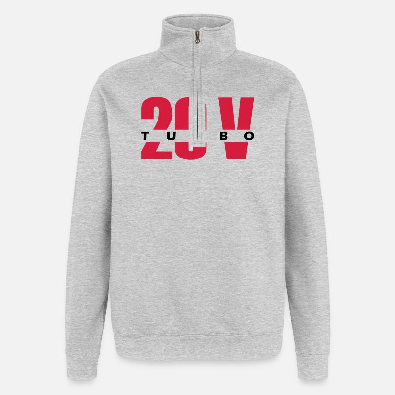 20V turbo - Sweat à zip 1/4 - gris chiné