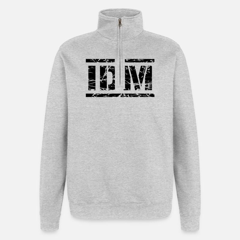 IDM - Quarter-Zip Sweatshirt - heather grey