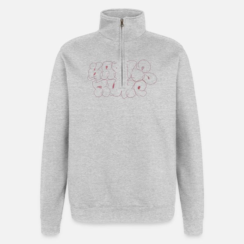 Karlsruhe Throw up - Quarter-Zip Sweatshirt - heather grey