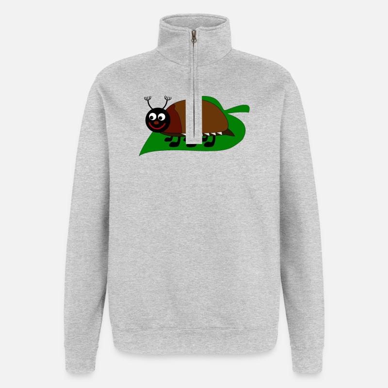maikaefer frühling - Quarter-Zip-Sweatshirt - Grau meliert