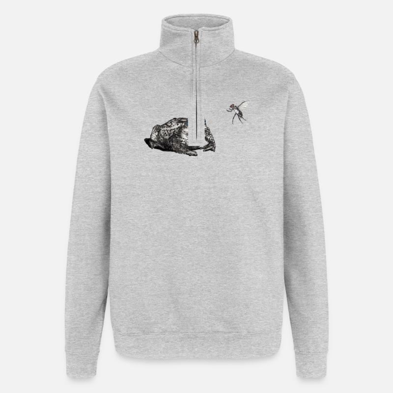 Toad and fly - Quarter-Zip Sweatshirt - heather grey