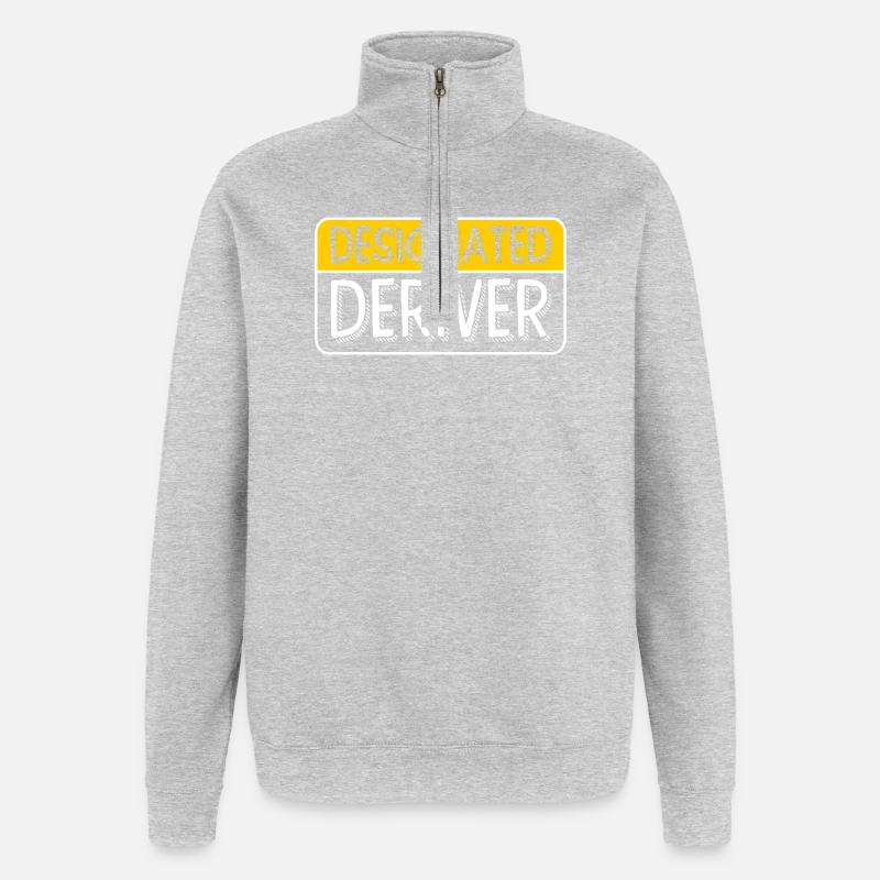 math math - Quarter-Zip Sweatshirt - heather grey