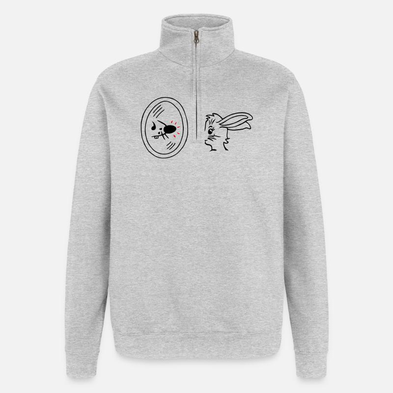 reflection - Quarter-Zip Sweatshirt - heather grey