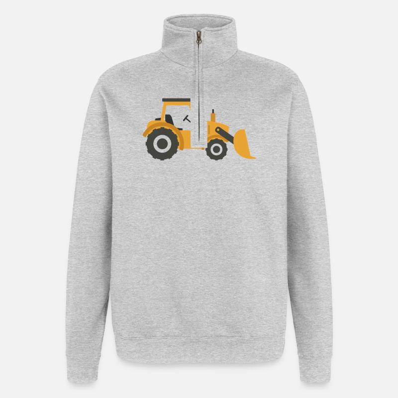 Digger - Quarter-Zip Sweatshirt - heather grey