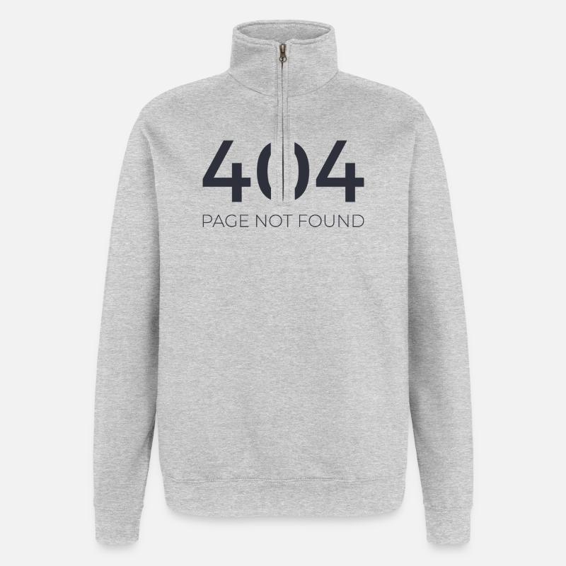 Error 404 - Quarter-Zip Sweatshirt - heather grey