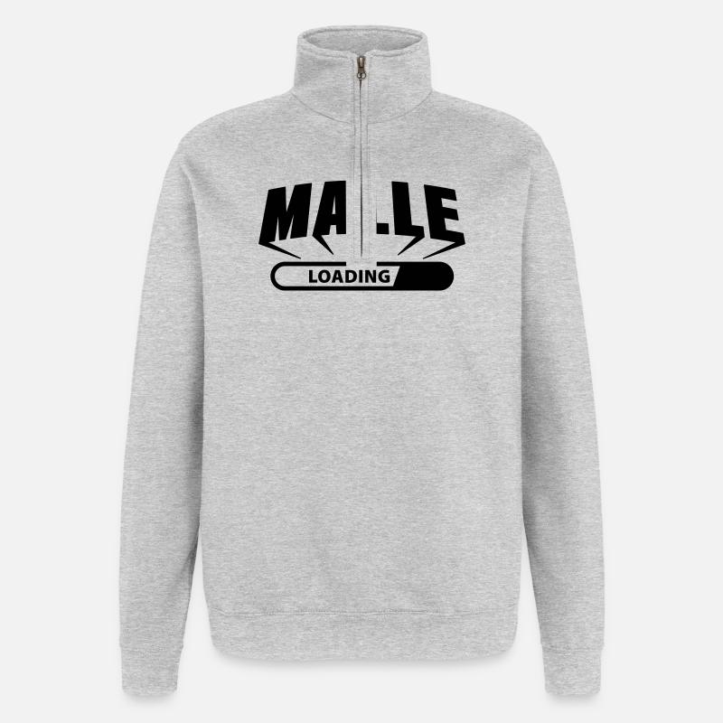 Malle loading - Quarter-Zip Sweatshirt - heather grey