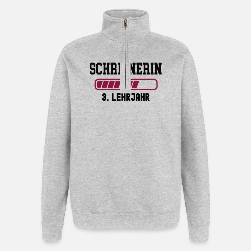 Apprenticeship carpenter 3rd year carpenter apprenticeship - Quarter-Zip Sweatshirt - heather grey
