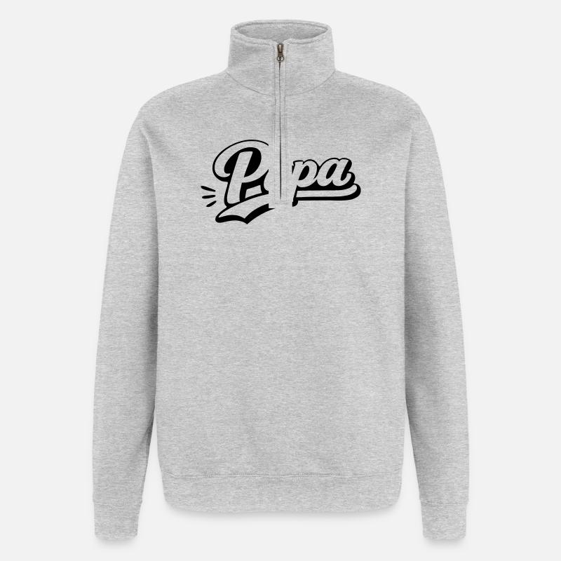 Dad - Quarter-Zip Sweatshirt - heather grey