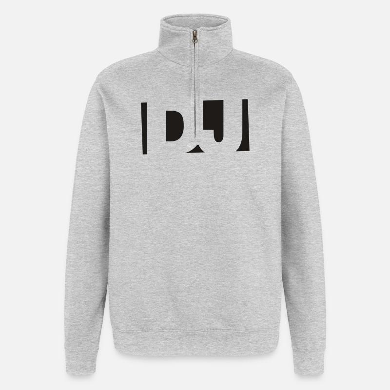DJ 1C - Quarter-Zip Sweatshirt - heather grey