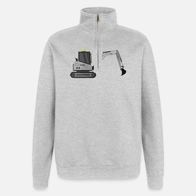 Bagger - Quarter-Zip-Sweatshirt - Grau meliert